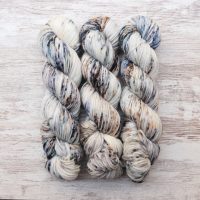 skeins of hand dyed yarn