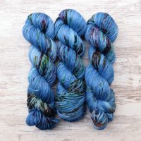 skeins of hand dyed yarn