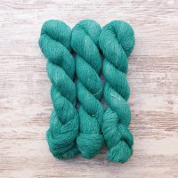 skeins of hand dyed yarn