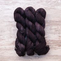 skeins of hand dyed yarn