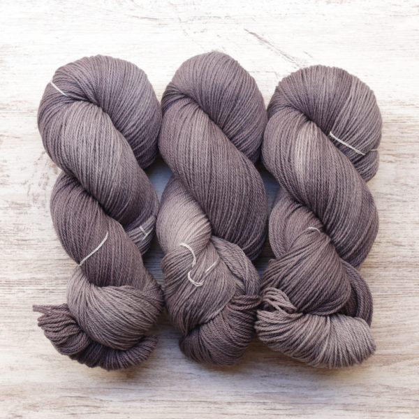 skeins of hand dyed yarn