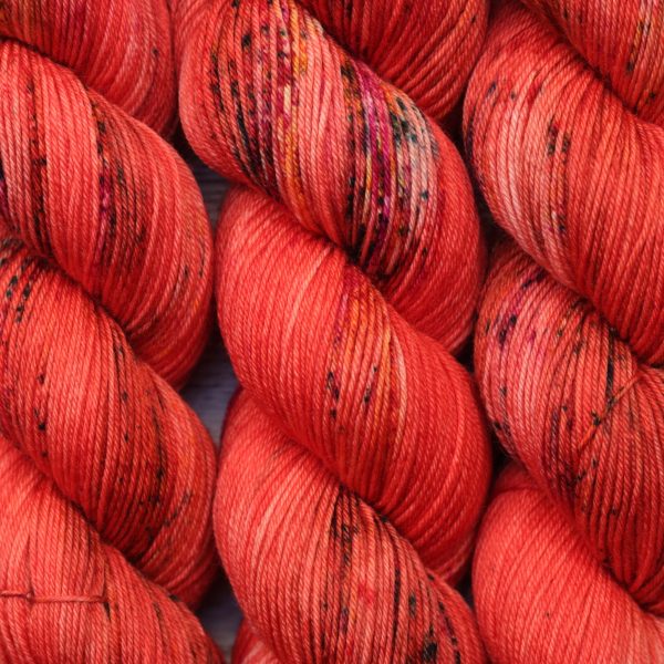 skeins of hand dyed yarn