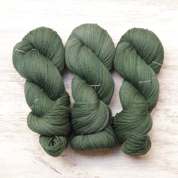 skeins of hand dyed yarn