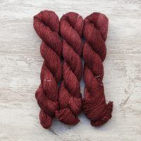 skeins of hand dyed yarn